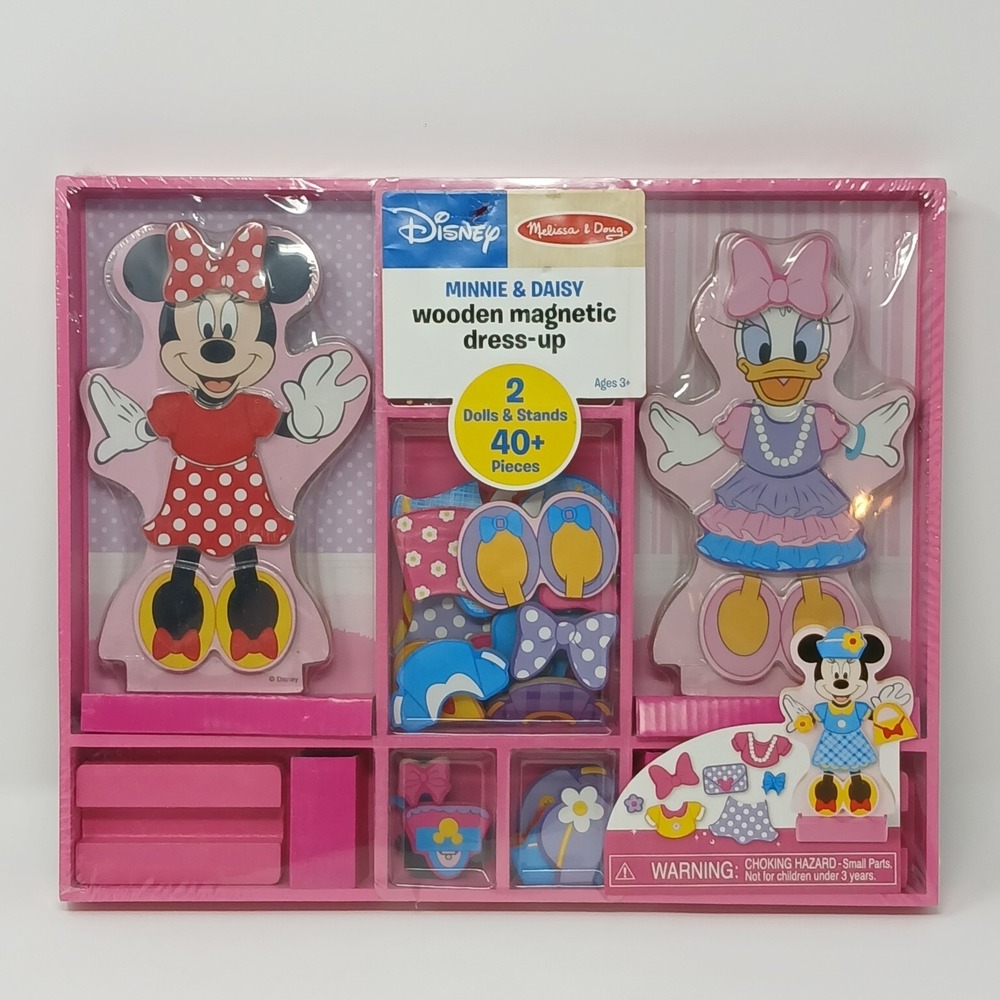 Melissa & Doug Disney Minnie Mouse & Daisy Duck Magnetic Dress-Up NEW IN BOX